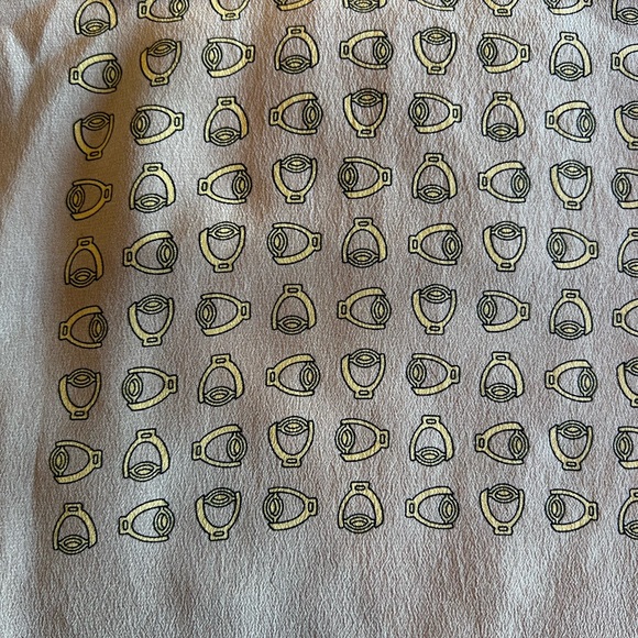 Vintage Gucci Silk Scarf Green Plaid Equestrian - Picture 9 of 9